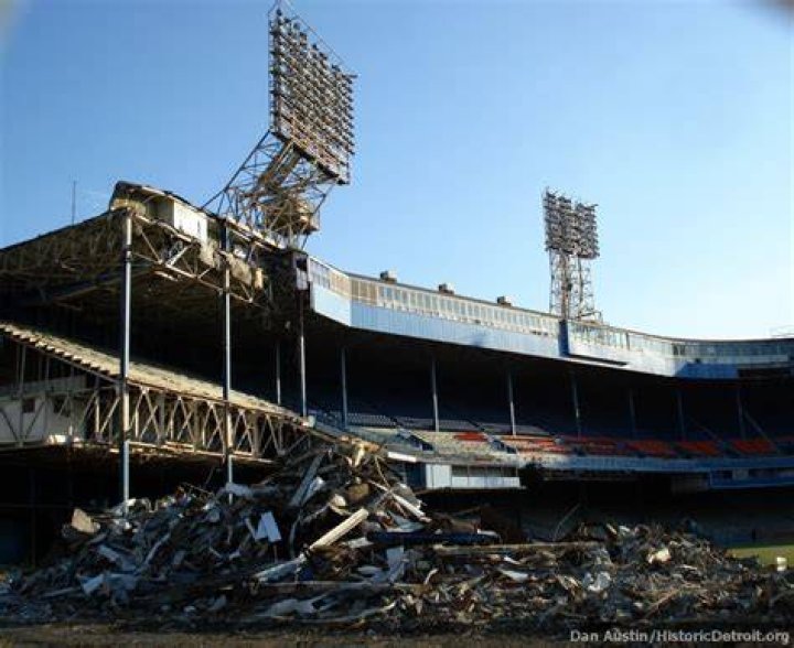 Abandoned Detroit Tiger Stadium