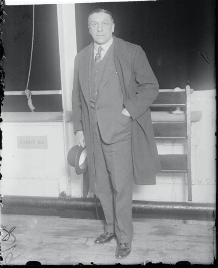 Alfred Loewenstein Holding His Hat