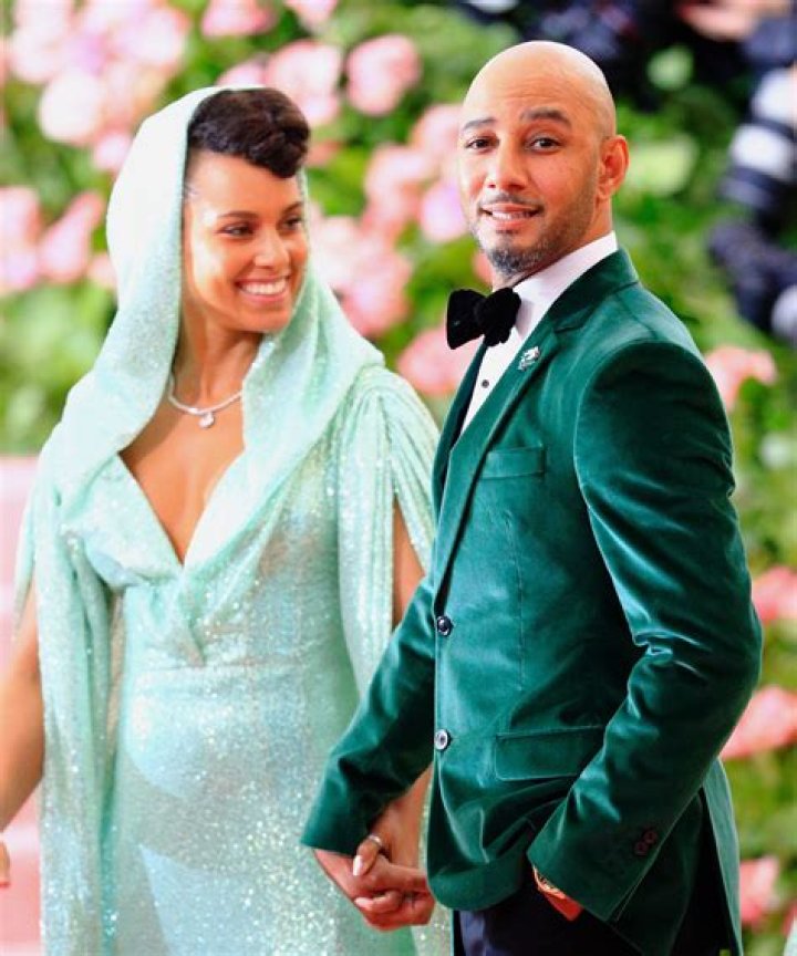 Alicia Keys with her husband