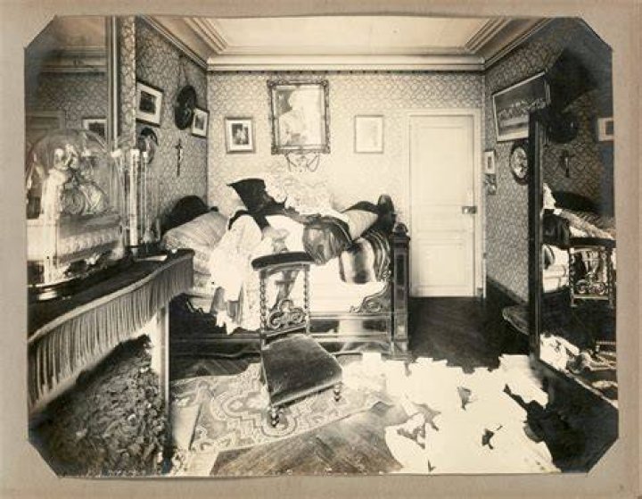 Alphonse Bertillon Crime Scene Photo In Hallway