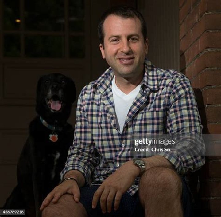 Ari Aguirre with his dog