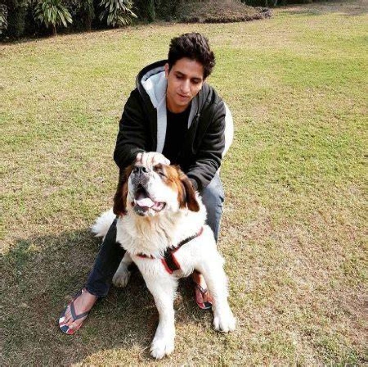 Arslan Goni and his dog Liam
