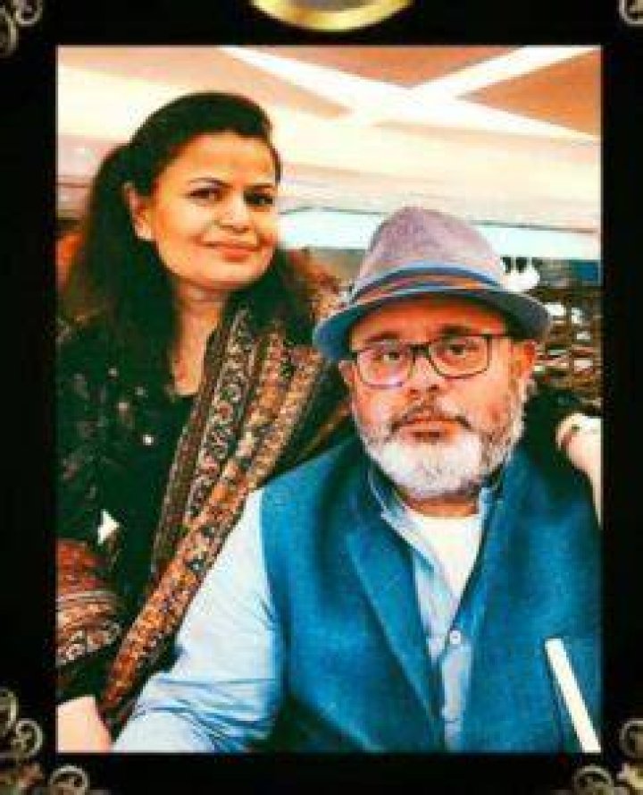 Ashwani with his wife and daughter