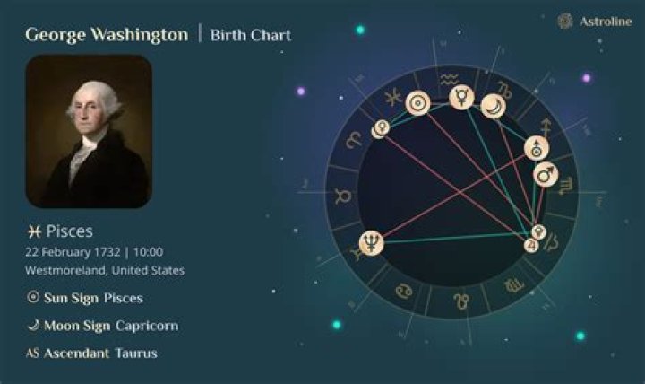 Astrology Birth Chart of George Washington (US President) 2024