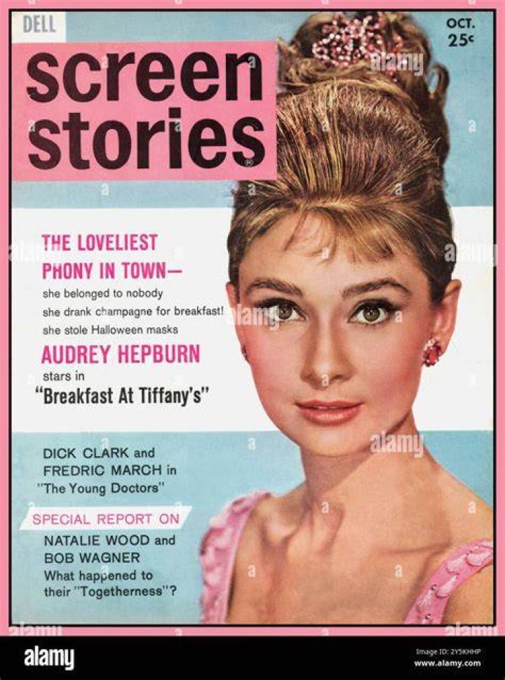 Audrey featured on various magazine covers