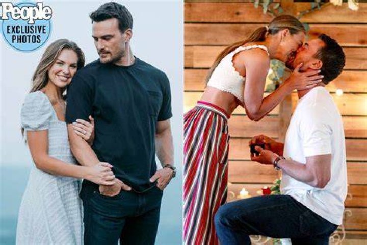 Bachelorette Hannah Brown holding hands with her first date in Boston while filming the hit reality show