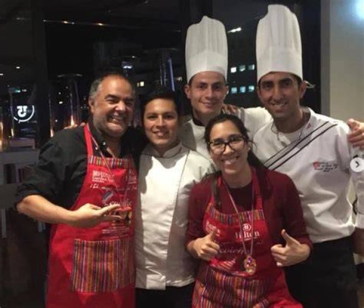 Beto Arango with his friends