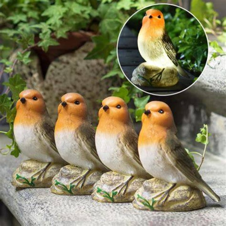 Bird Decorations in the Garden