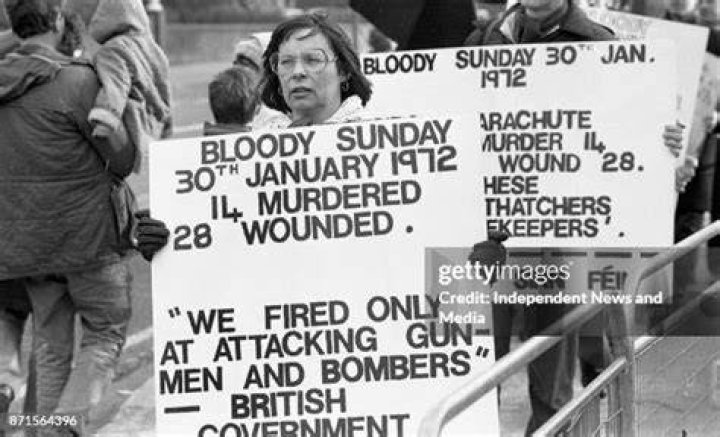 Bloody Sunday Protest Sign
