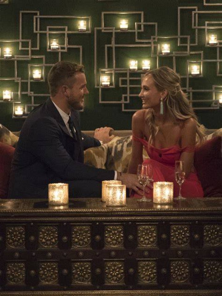 Bri Barnes and Colton Underwood Rose Ceremony on The Bachelor