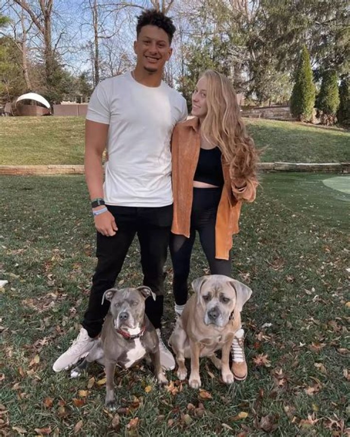 Brittany Matthews with her partner Patrick Mahomes II and daughter Sterling Skye Mahomes