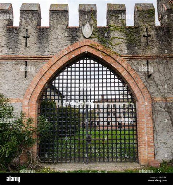 Castle Iron Arched Gate