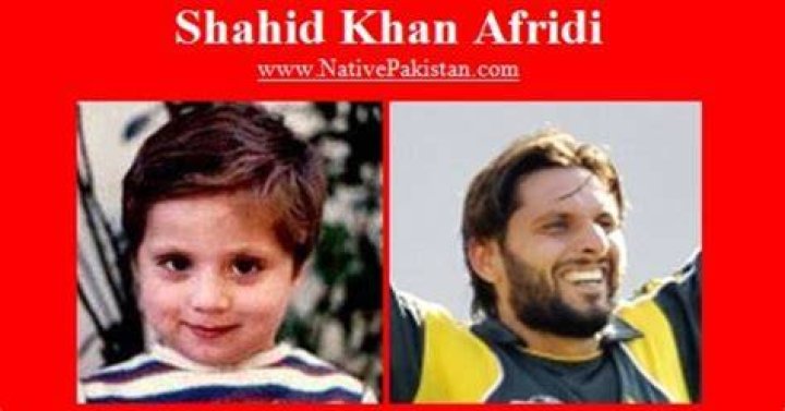 Childhood photo Javed Afridi