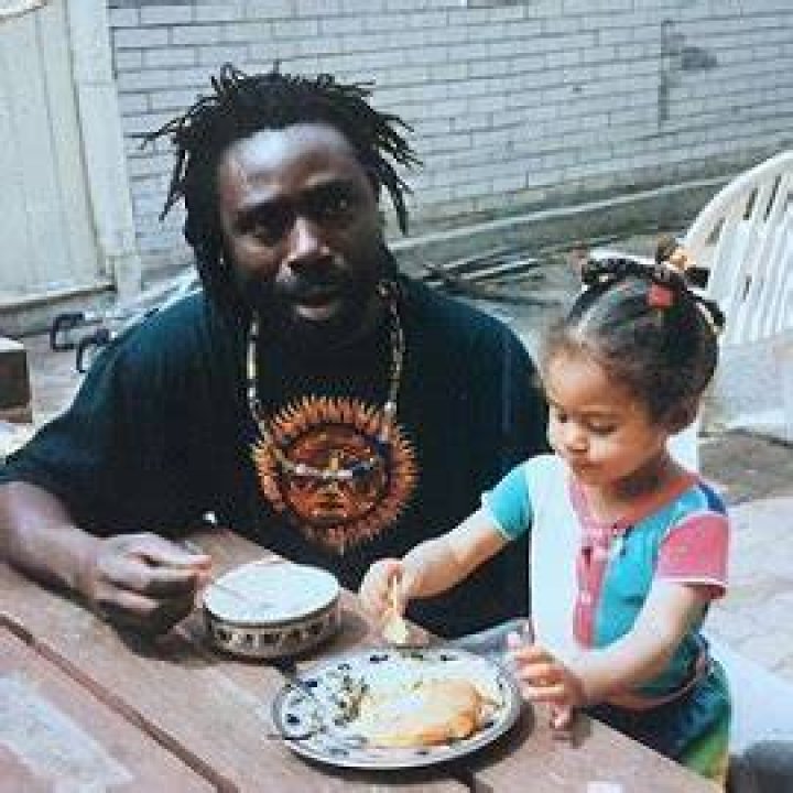 Clarck Backo with her father