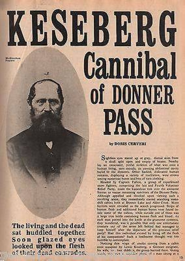 Donner party Survivor Lewis Keseberg