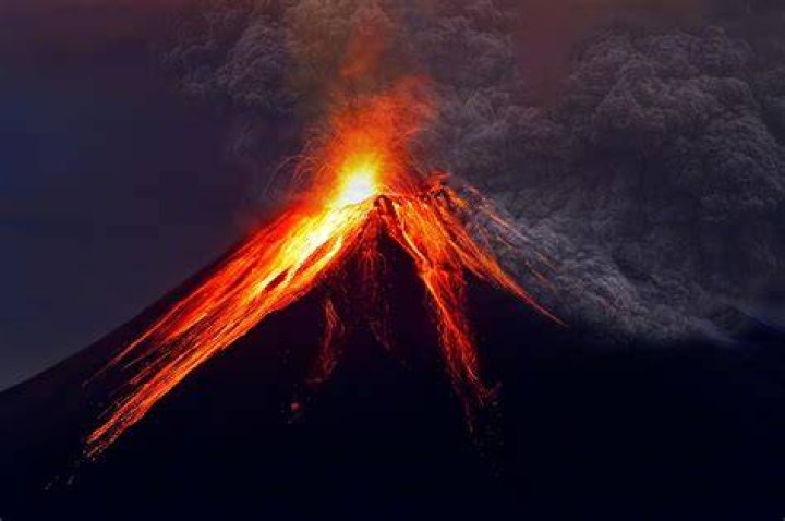 Explosion of Mount Tambora Volcano