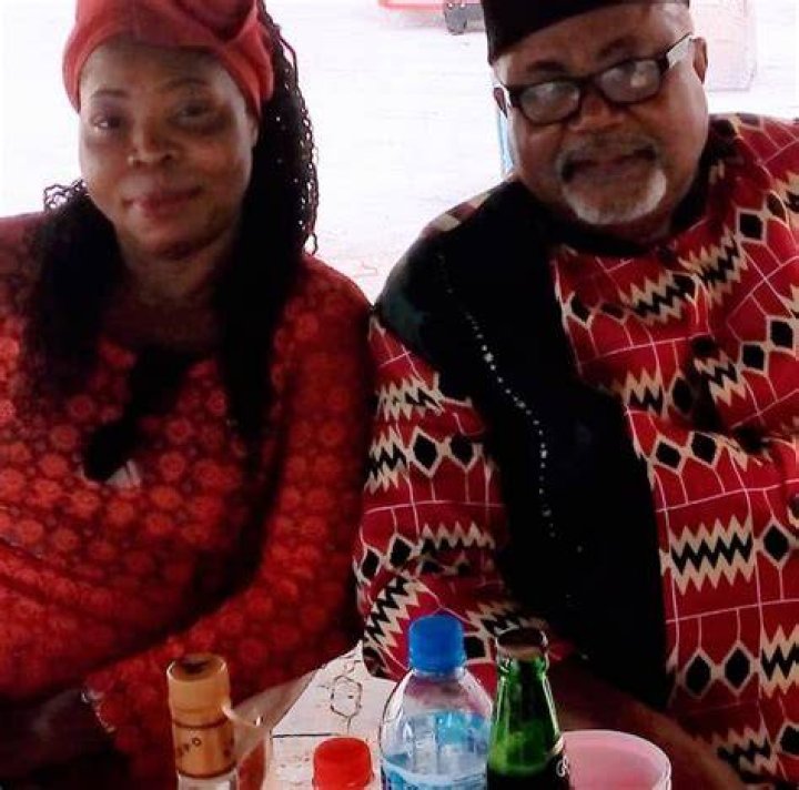 Femi Ogunrombi with his wife