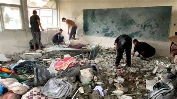 Gaza School Bombed