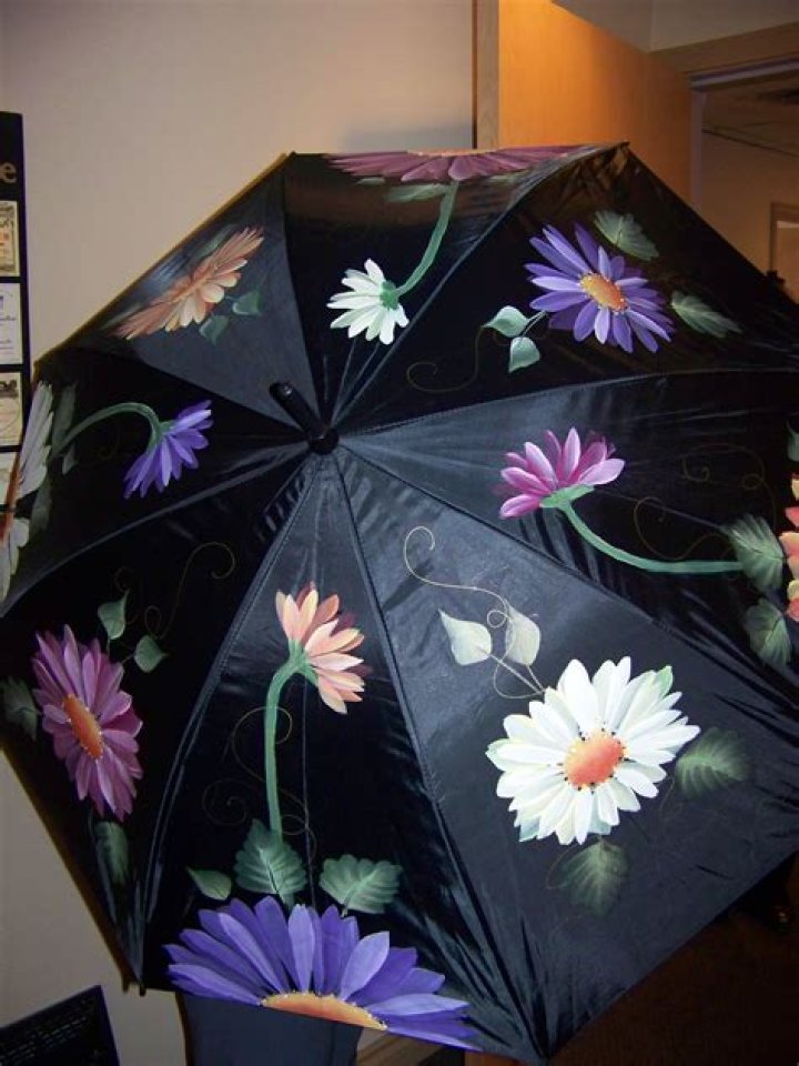 hand painted umbrella