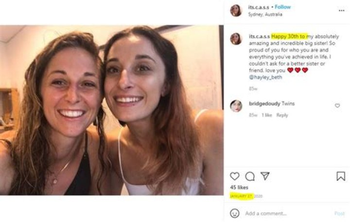 Hayley Leake sister wished her birthday