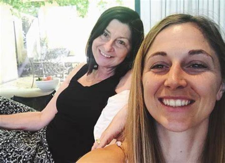 Hayley Leake with her mother