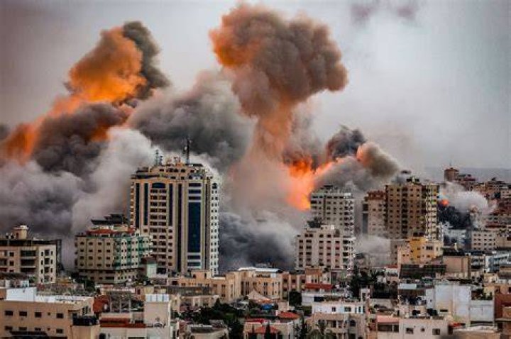 Hiding from Gaza Airstrikes