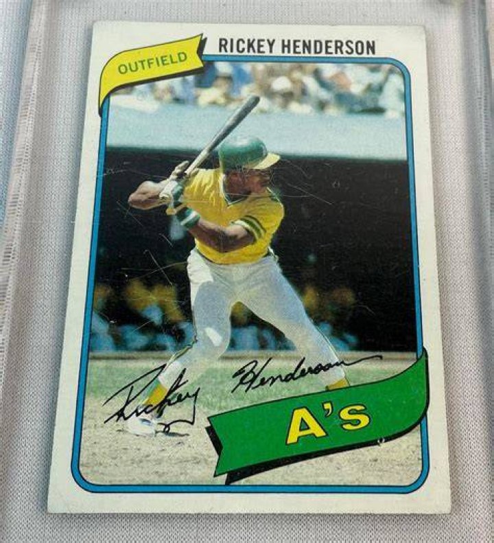 How much is a Topps Rickey Henderson rookie card worth?