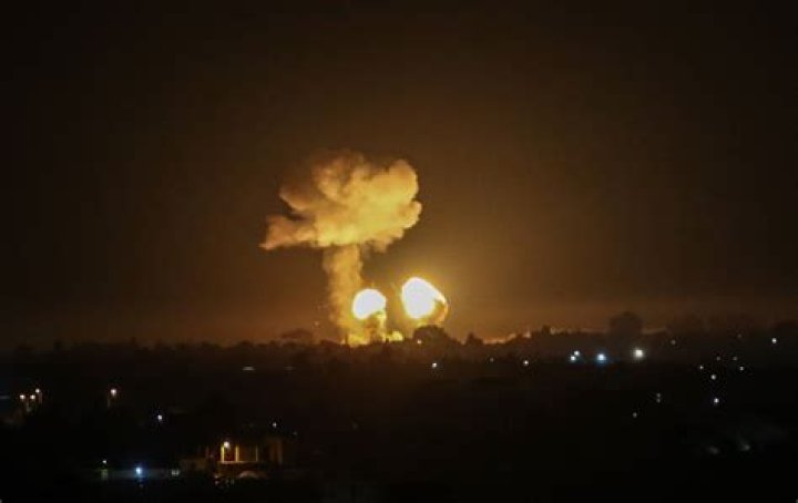 Israeli Bombs at Sunset