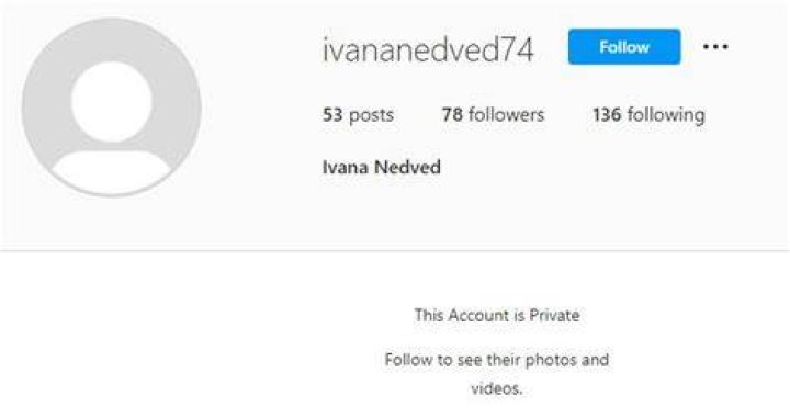 Ivana Nedvědov&aacute; IG handle