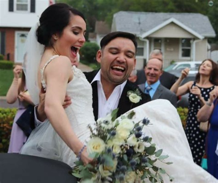 Jessica Palkovic with her husband