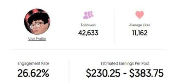 Jiggy Turner sponsored Instagram earnings per post