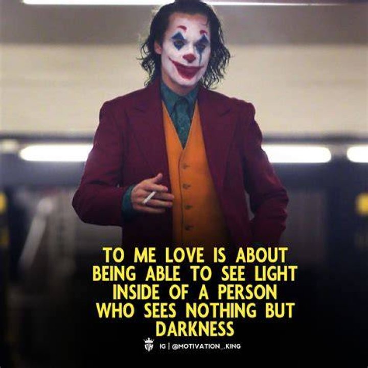 Joker Quotes poster about Love
