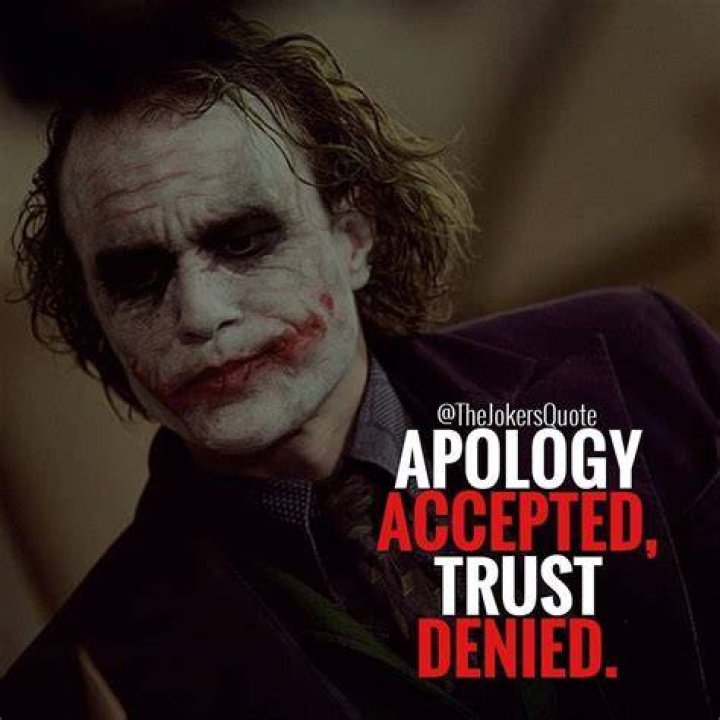 Joker Quotes Poster about Trust