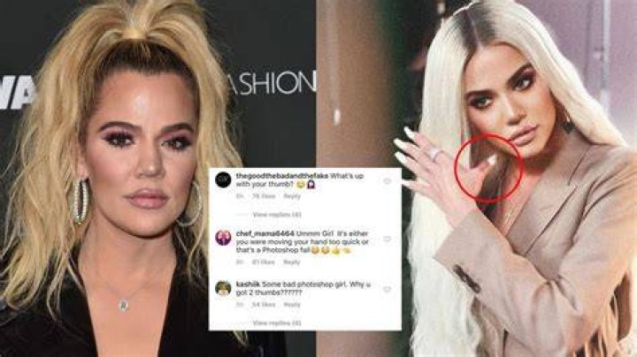 Khloe Kardashian photoshop hand zoom