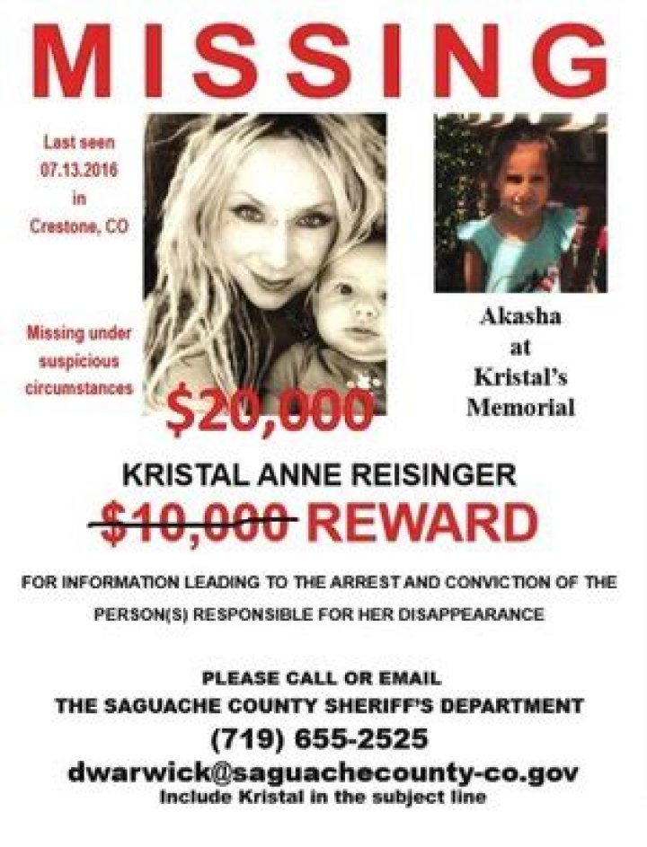 Kristal Reisinger Missing Poster