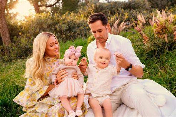 London with her family