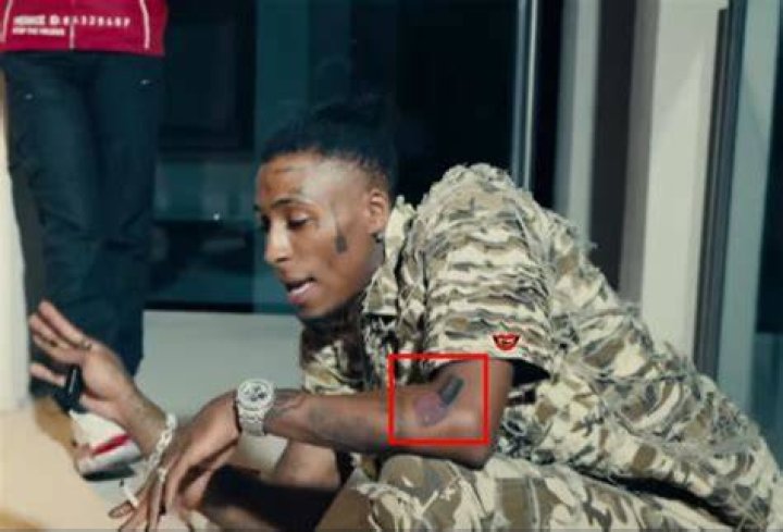 NBA Youngboy Gets Nail Polish Bottle Tattoo
