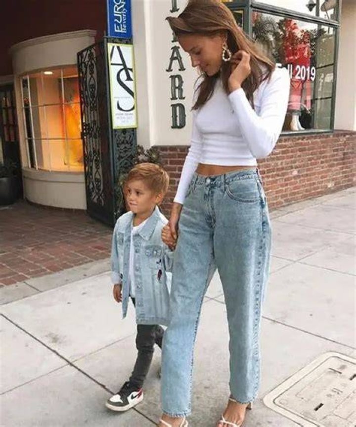 Nicole Poturalski with her son