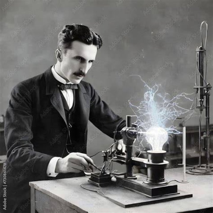 Nikola Tesla Experimenting