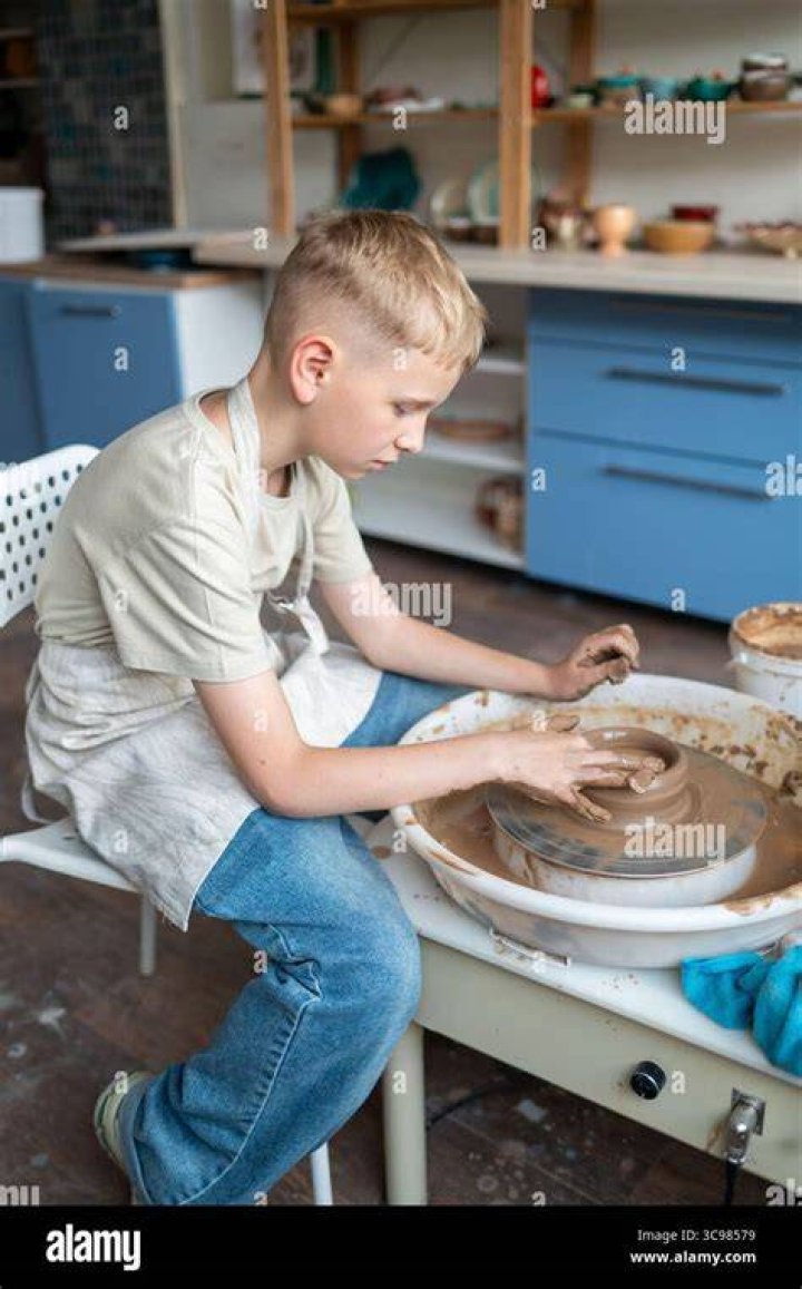 Pottery Boy has a pet dog