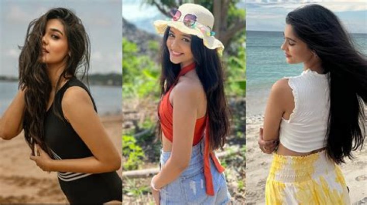 Pranali Rathod at the beach