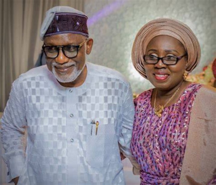 Rotimi Akeredolu and his wife Betty Anyanwu-Akeredolu