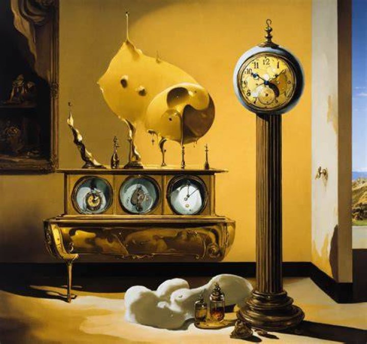 Salvador Dali's Persistence Of Memory Surrealist Painting