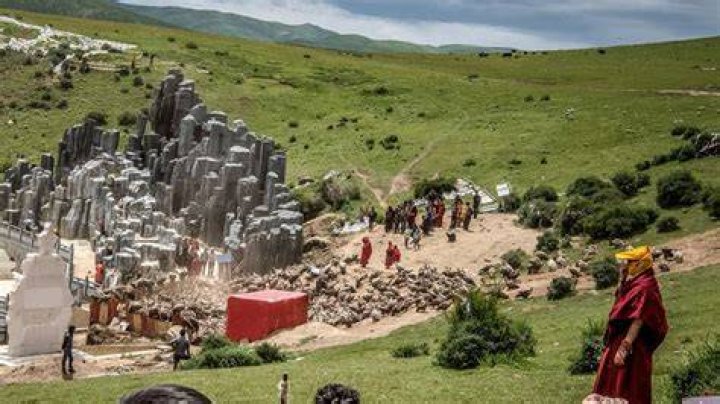 Sky Burial Site Tibet