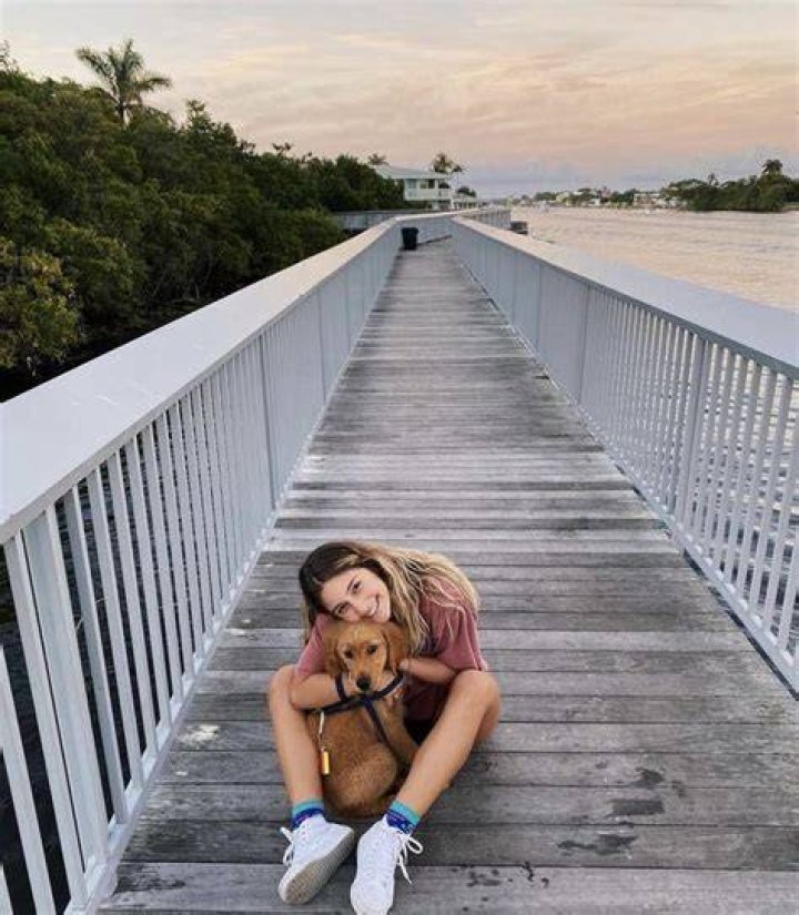 Soph Mosca with her dog