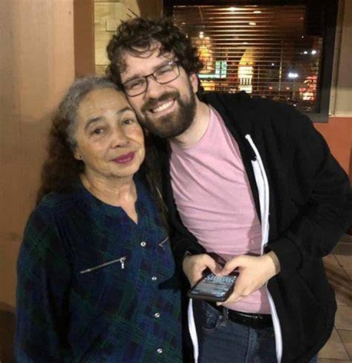 Steven with his mother