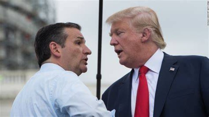 Ted Cruz with Donald Trump