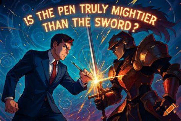The pen, is truly mightier than the sword