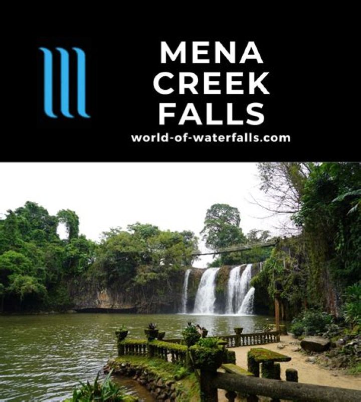 The Waterfall Over Mena Creek