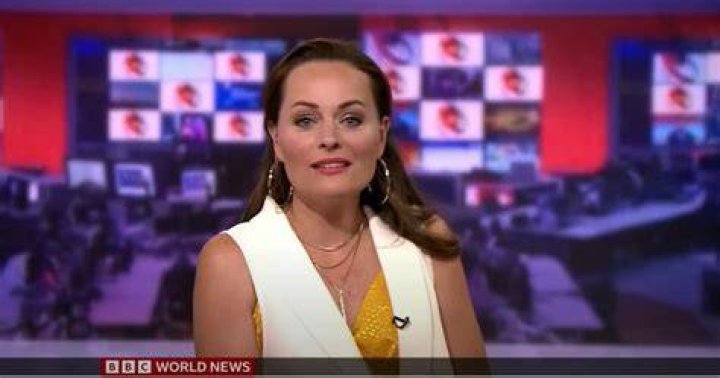 Victoria Fritz with her fellow journalist